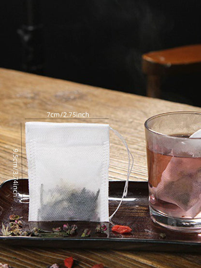 100 Piece Disposable White Tea Strainer Bag