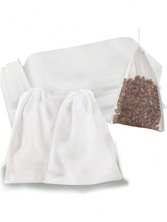50Pcs Plain Non-Woven Fabric Tea Filter Bag